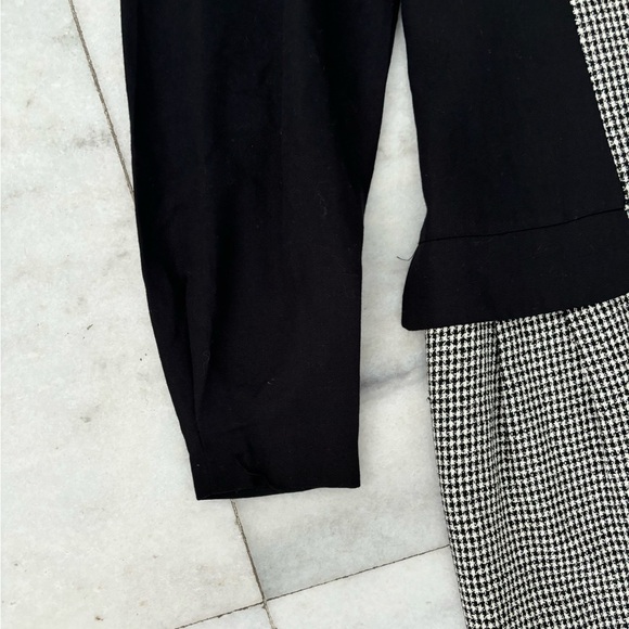 VTG Honeybee Dress Houndstooth Black White Knee Womens 12 Office Academia USA - Picture 6 of 15